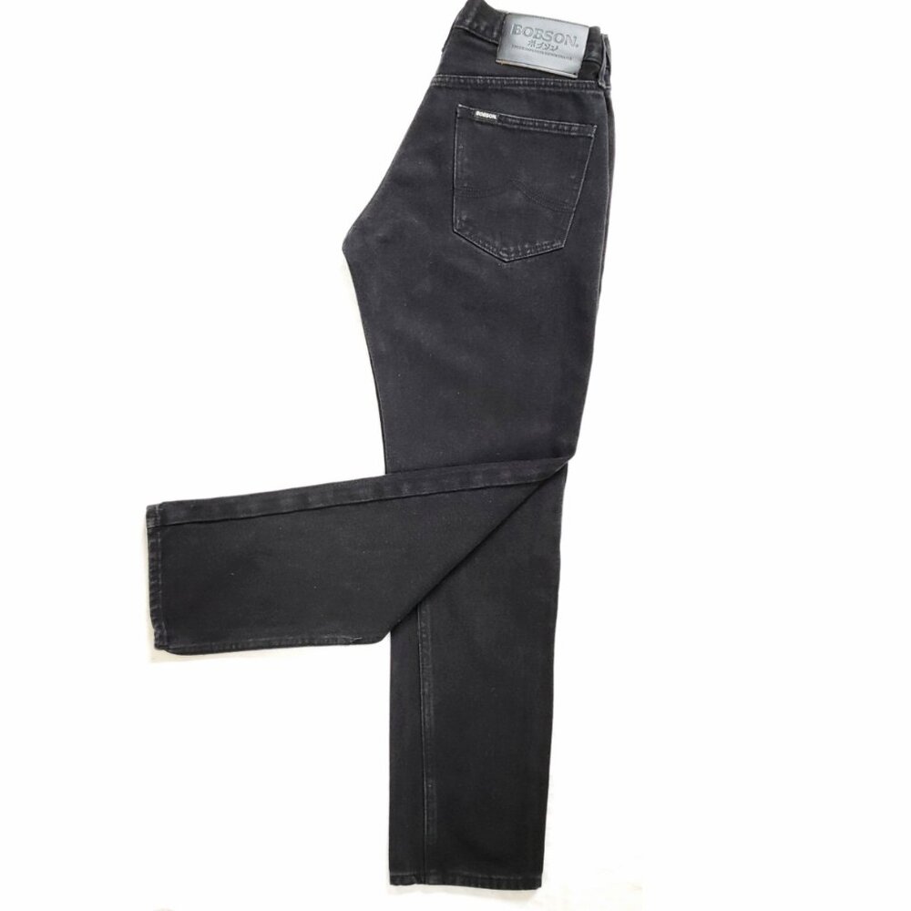 YOSHIMITSU BOBSON Skinny Mid Rise Black Jeans From Japan Size 30